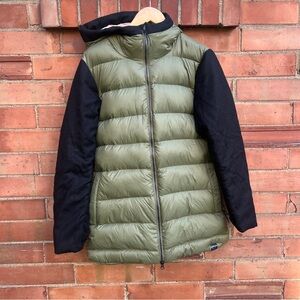 Green and Black Down EVO Puffer Jacket
